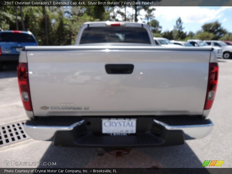 Silver Birch Metallic / Very Dark Pewter 2007 Chevrolet Colorado LT Extended Cab 4x4