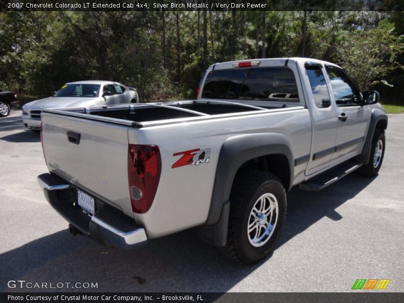Silver Birch Metallic / Very Dark Pewter 2007 Chevrolet Colorado LT Extended Cab 4x4