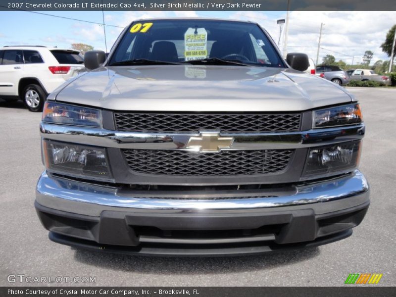 Silver Birch Metallic / Very Dark Pewter 2007 Chevrolet Colorado LT Extended Cab 4x4