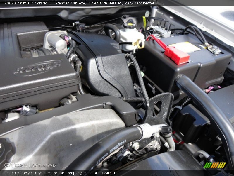 Silver Birch Metallic / Very Dark Pewter 2007 Chevrolet Colorado LT Extended Cab 4x4