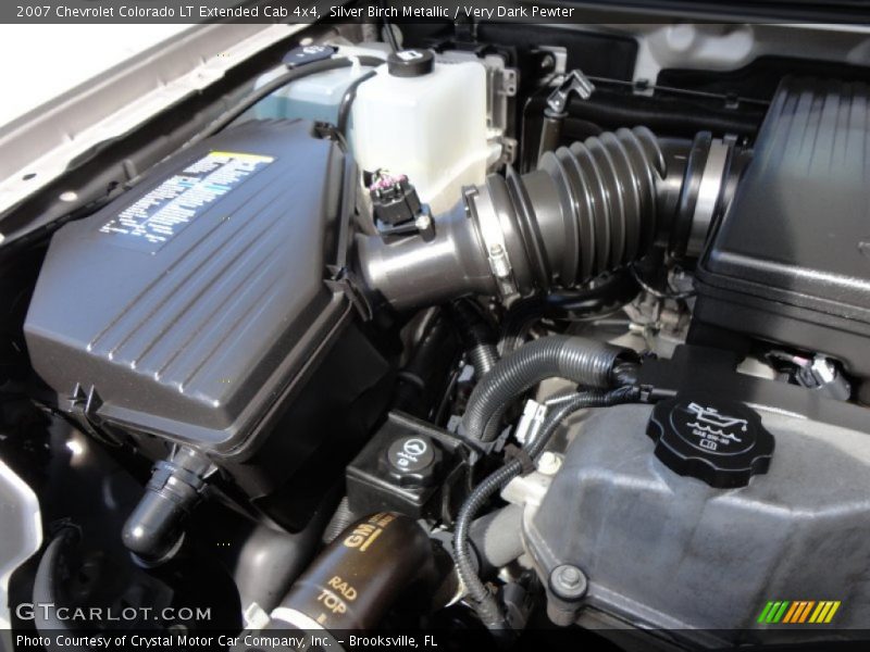 Silver Birch Metallic / Very Dark Pewter 2007 Chevrolet Colorado LT Extended Cab 4x4