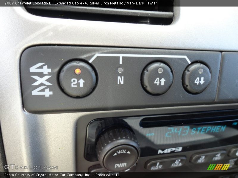 Silver Birch Metallic / Very Dark Pewter 2007 Chevrolet Colorado LT Extended Cab 4x4