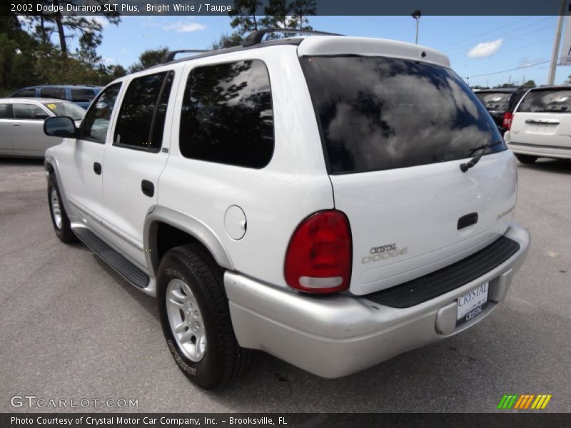 Bright White / Taupe 2002 Dodge Durango SLT Plus