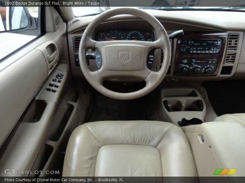 Bright White / Taupe 2002 Dodge Durango SLT Plus