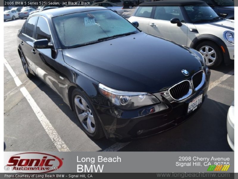 Jet Black / Black 2006 BMW 5 Series 525i Sedan