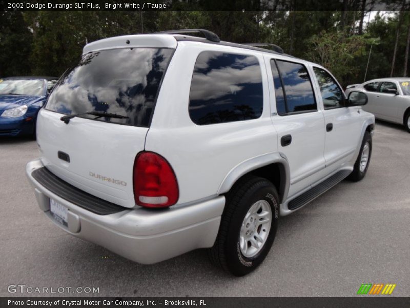 Bright White / Taupe 2002 Dodge Durango SLT Plus