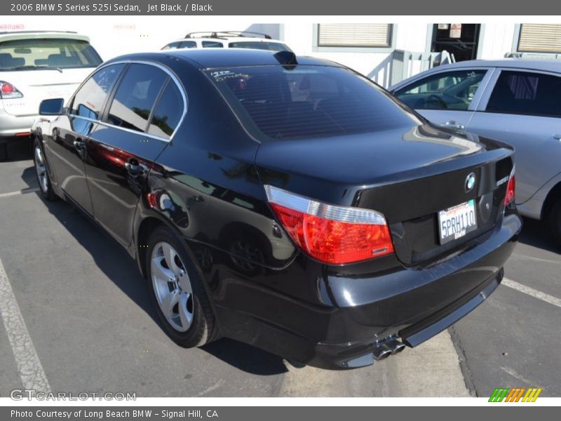 Jet Black / Black 2006 BMW 5 Series 525i Sedan