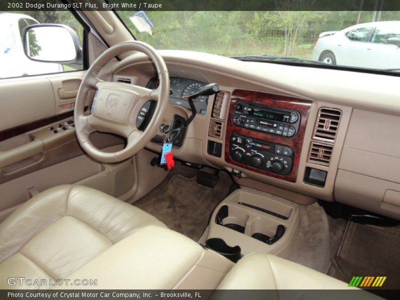 Bright White / Taupe 2002 Dodge Durango SLT Plus