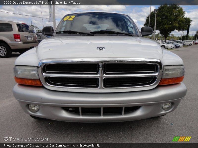 Bright White / Taupe 2002 Dodge Durango SLT Plus