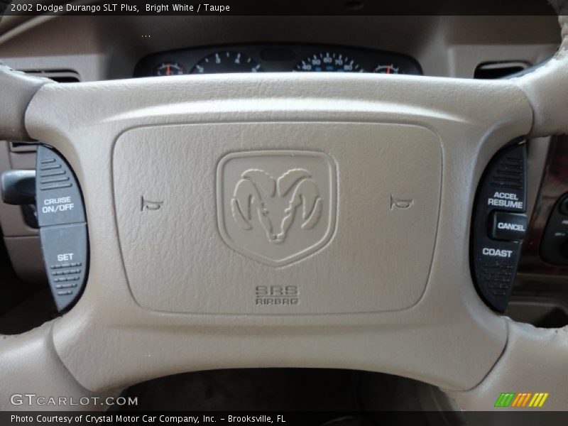 Bright White / Taupe 2002 Dodge Durango SLT Plus