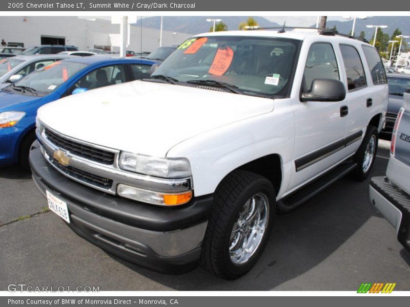 Summit White / Gray/Dark Charcoal 2005 Chevrolet Tahoe LT