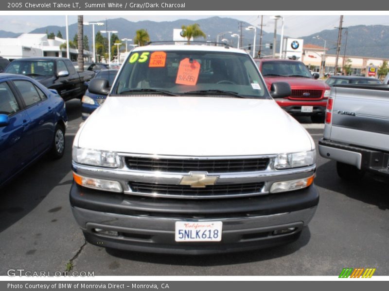 Summit White / Gray/Dark Charcoal 2005 Chevrolet Tahoe LT