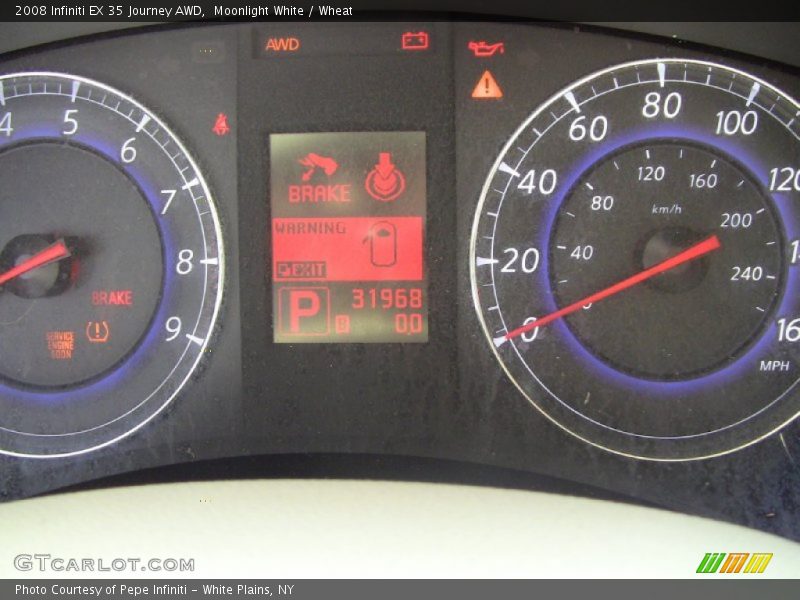 Moonlight White / Wheat 2008 Infiniti EX 35 Journey AWD