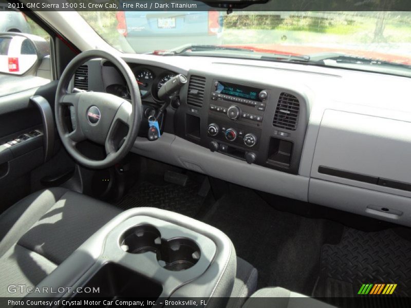 Fire Red / Dark Titanium 2011 GMC Sierra 1500 SL Crew Cab
