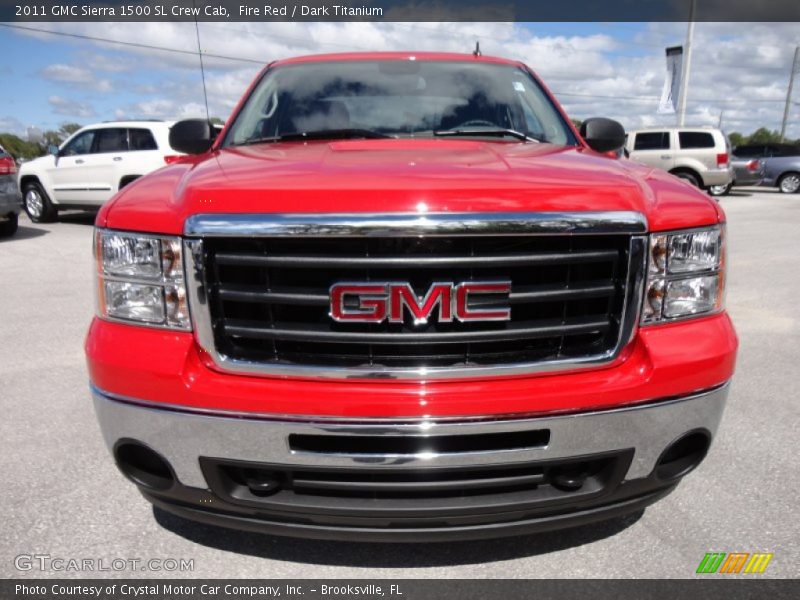 Fire Red / Dark Titanium 2011 GMC Sierra 1500 SL Crew Cab