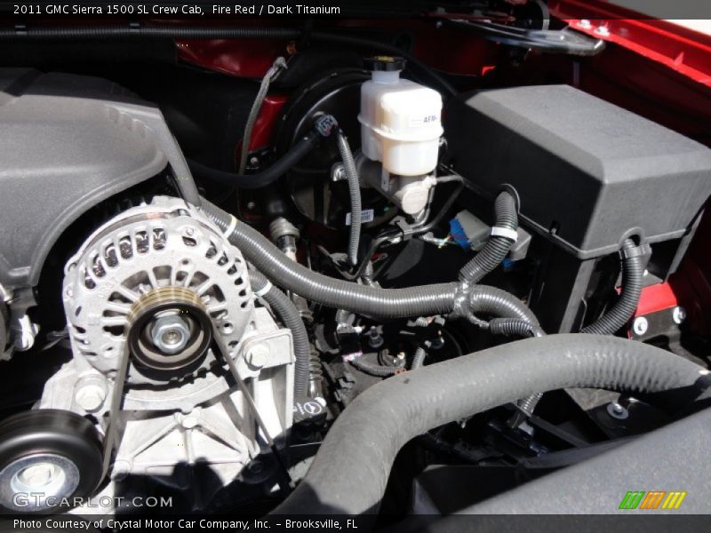 Fire Red / Dark Titanium 2011 GMC Sierra 1500 SL Crew Cab