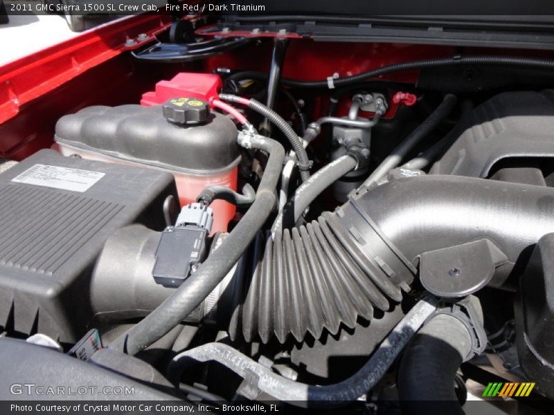 Fire Red / Dark Titanium 2011 GMC Sierra 1500 SL Crew Cab