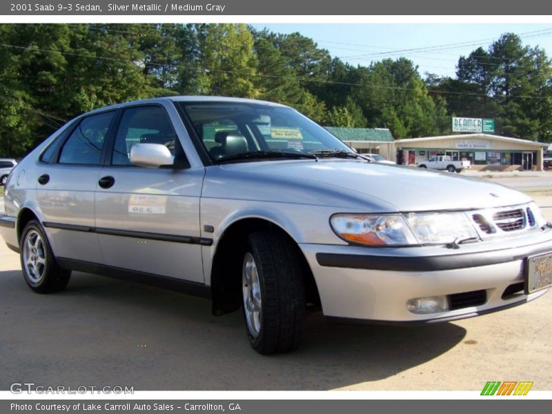 Silver Metallic / Medium Gray 2001 Saab 9-3 Sedan
