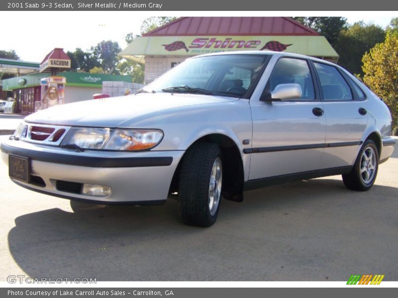 Silver Metallic / Medium Gray 2001 Saab 9-3 Sedan