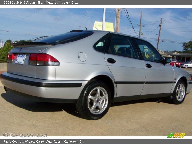 Silver Metallic / Medium Gray 2001 Saab 9-3 Sedan