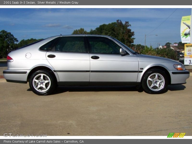 Silver Metallic / Medium Gray 2001 Saab 9-3 Sedan