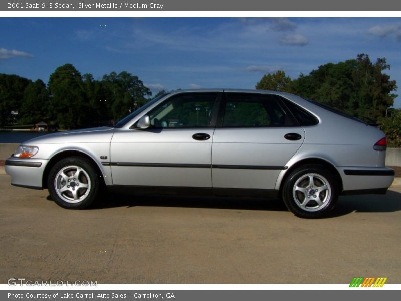 Silver Metallic / Medium Gray 2001 Saab 9-3 Sedan