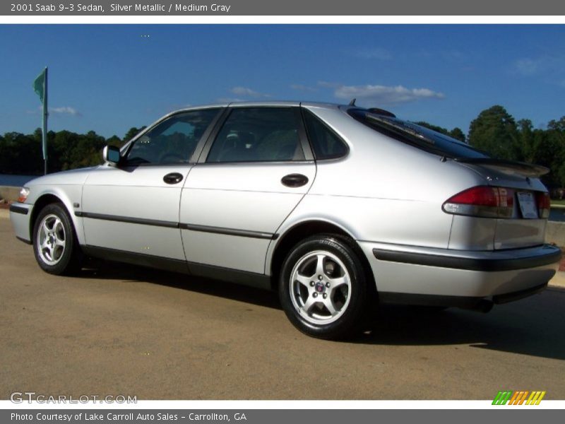Silver Metallic / Medium Gray 2001 Saab 9-3 Sedan