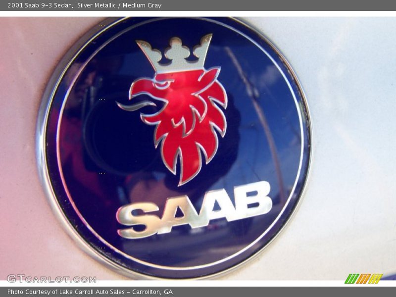 Silver Metallic / Medium Gray 2001 Saab 9-3 Sedan