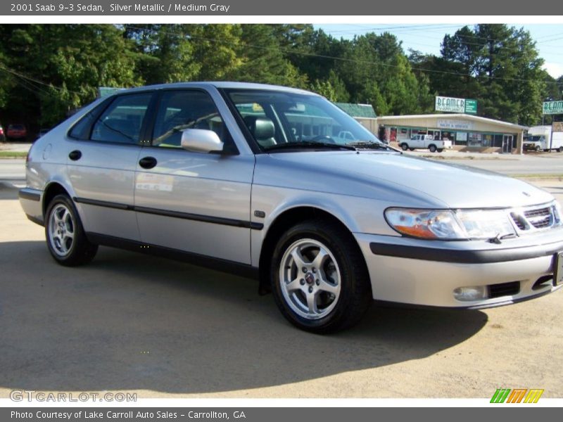 Silver Metallic / Medium Gray 2001 Saab 9-3 Sedan