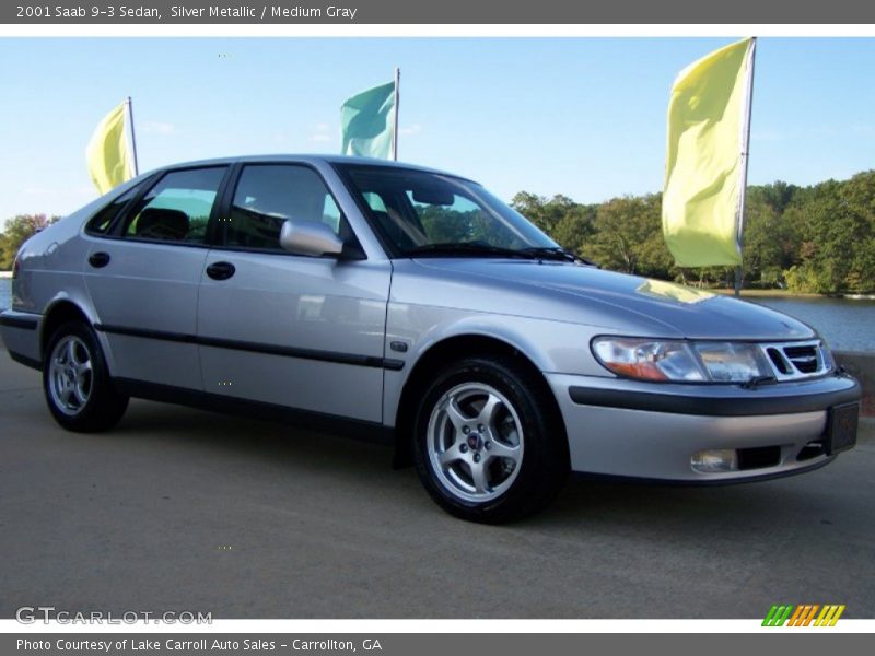 Silver Metallic / Medium Gray 2001 Saab 9-3 Sedan