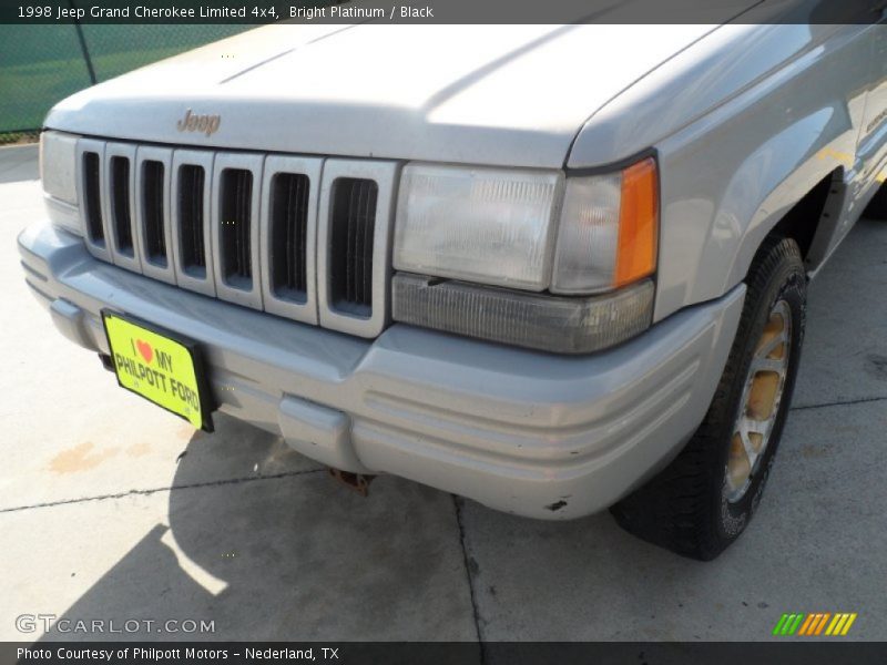 Bright Platinum / Black 1998 Jeep Grand Cherokee Limited 4x4