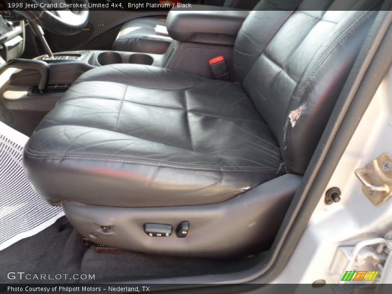 Bright Platinum / Black 1998 Jeep Grand Cherokee Limited 4x4
