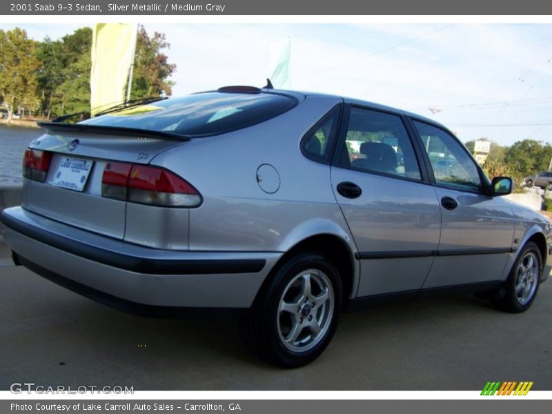 Silver Metallic / Medium Gray 2001 Saab 9-3 Sedan