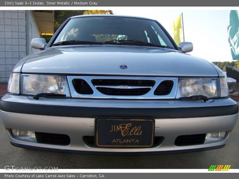 Silver Metallic / Medium Gray 2001 Saab 9-3 Sedan