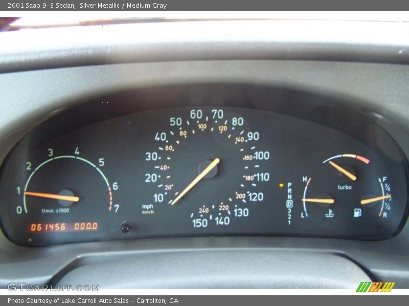 Silver Metallic / Medium Gray 2001 Saab 9-3 Sedan