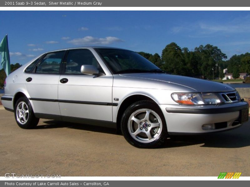 Silver Metallic / Medium Gray 2001 Saab 9-3 Sedan