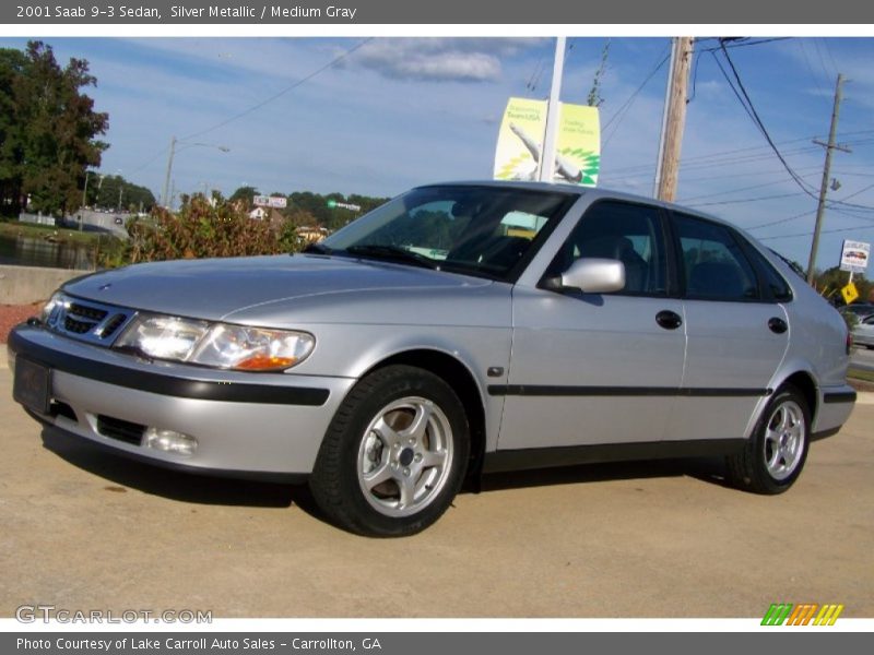 Silver Metallic / Medium Gray 2001 Saab 9-3 Sedan