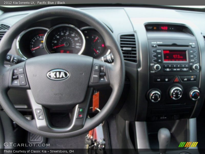 Pacific Blue / Black 2012 Kia Sorento LX