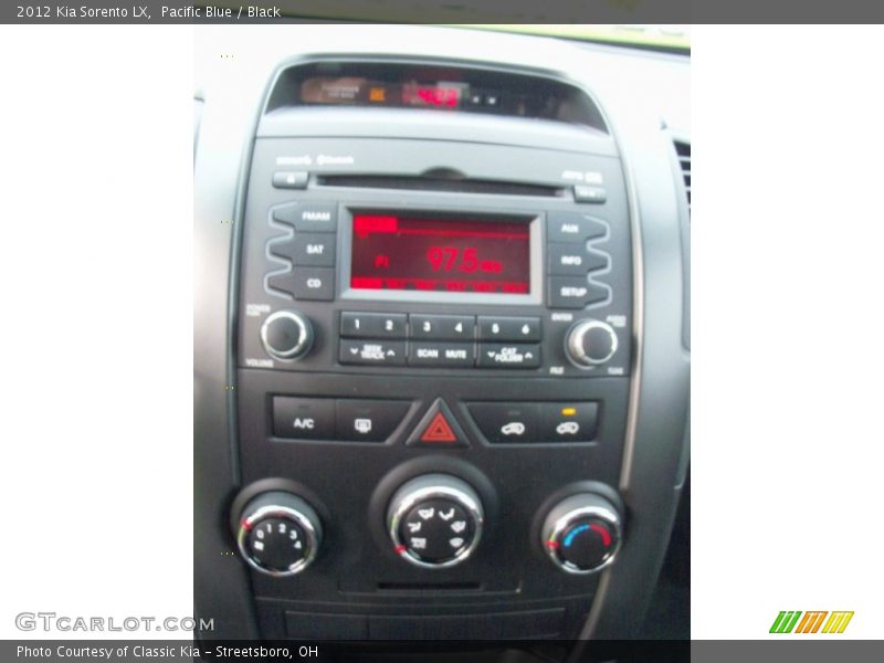 Pacific Blue / Black 2012 Kia Sorento LX