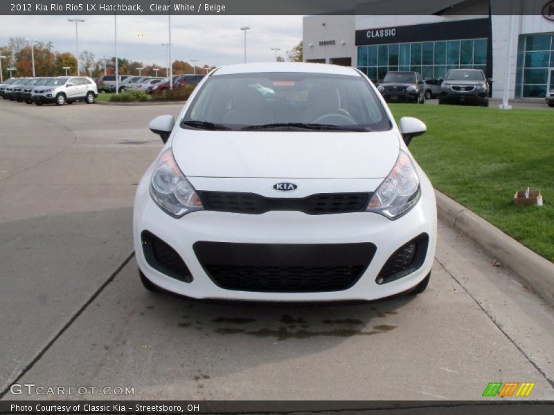 Clear White / Beige 2012 Kia Rio Rio5 LX Hatchback