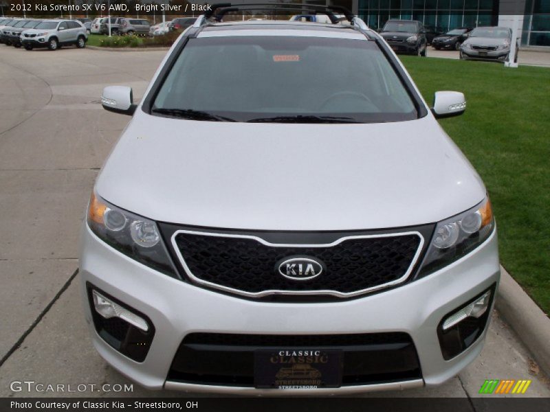 Bright Silver / Black 2012 Kia Sorento SX V6 AWD