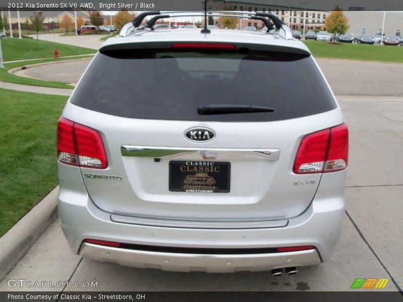 Bright Silver / Black 2012 Kia Sorento SX V6 AWD