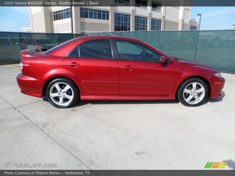 Redfire Metallic / Black 2003 Mazda MAZDA6 i Sedan