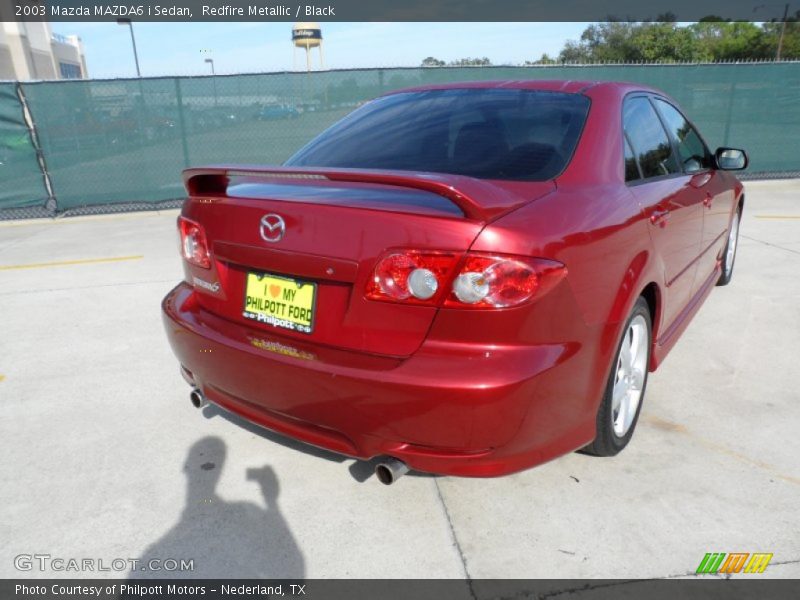 Redfire Metallic / Black 2003 Mazda MAZDA6 i Sedan