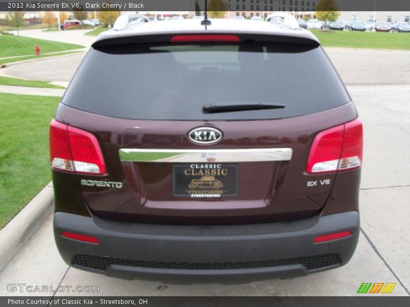 Dark Cherry / Black 2012 Kia Sorento EX V6