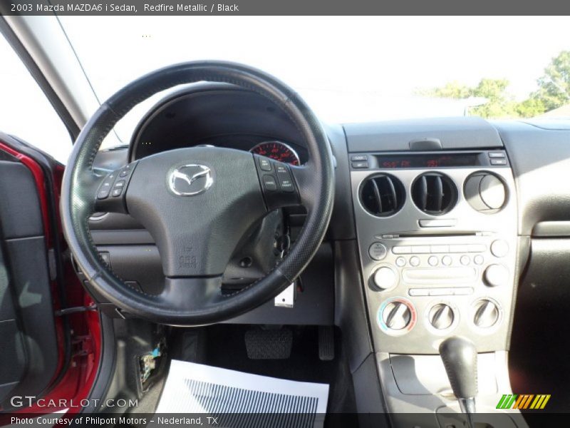 Redfire Metallic / Black 2003 Mazda MAZDA6 i Sedan