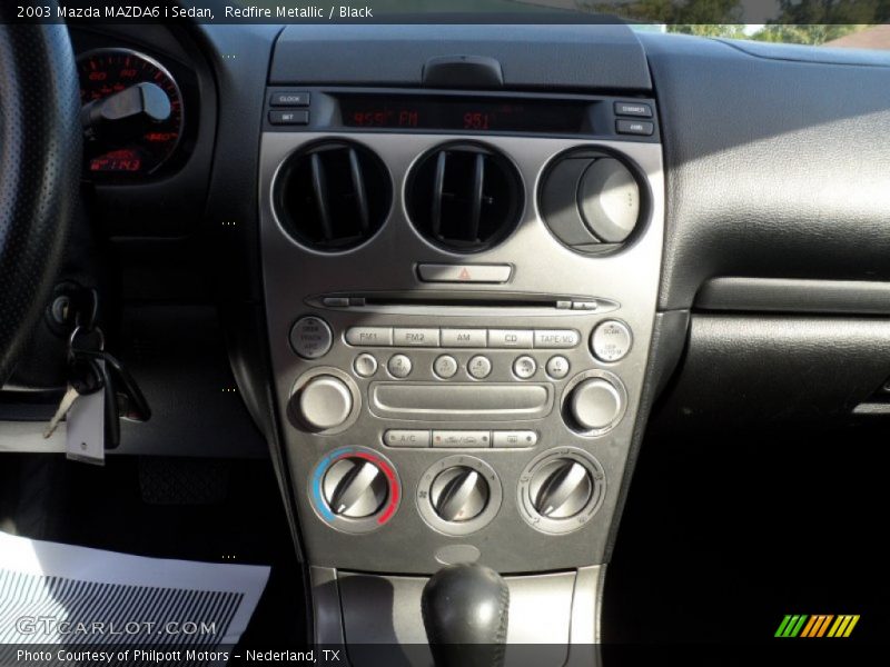 Redfire Metallic / Black 2003 Mazda MAZDA6 i Sedan