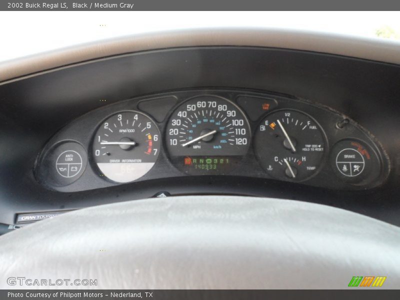 Black / Medium Gray 2002 Buick Regal LS