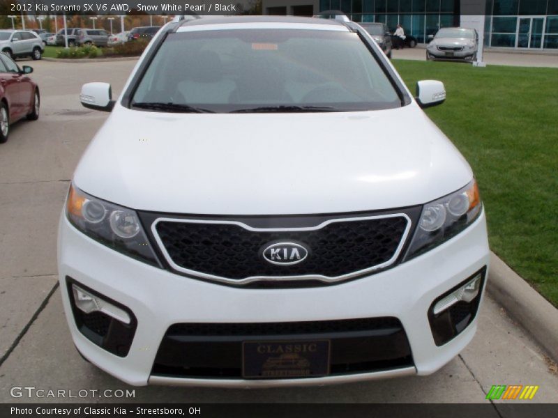 Snow White Pearl / Black 2012 Kia Sorento SX V6 AWD