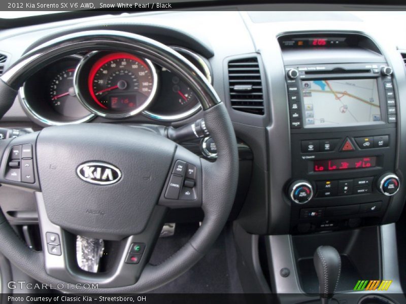 Snow White Pearl / Black 2012 Kia Sorento SX V6 AWD